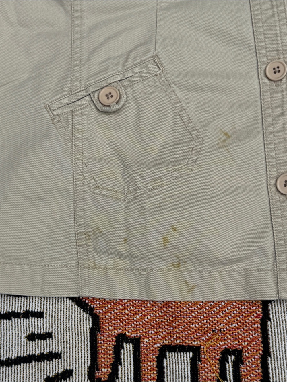 DCC Sleeveless Utility Button-Front Vest - Picture 5 of 6